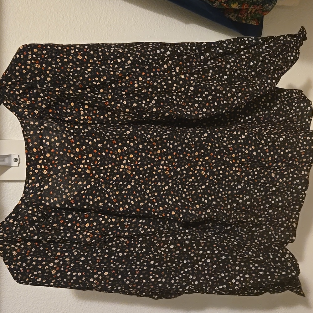 Sezane Erica Black Floral Blouse - Picture 11 of 11